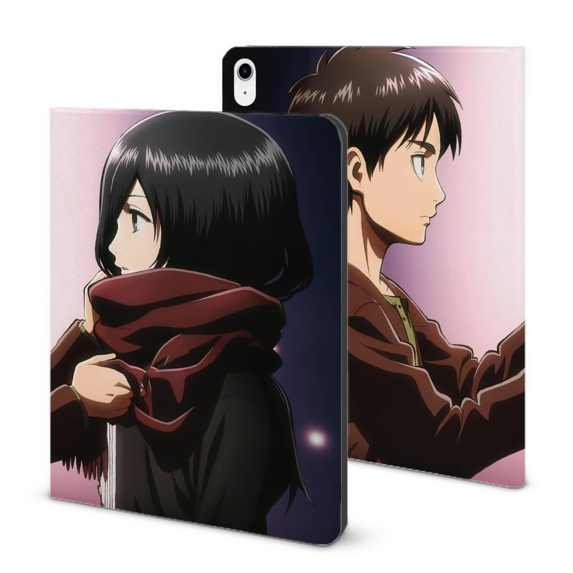 （画像用） 進撃の巨人 Attack on Titan IPad ケース ブック型 PUレザー TPU 耐衝撃 軽量 薄型 ペン収納なし 全面保護 IPad 各モデル対応